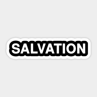 SALVATION Typography Sticker